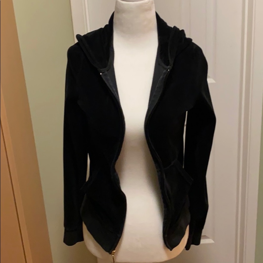 Black juicy couture velour sweatshirt